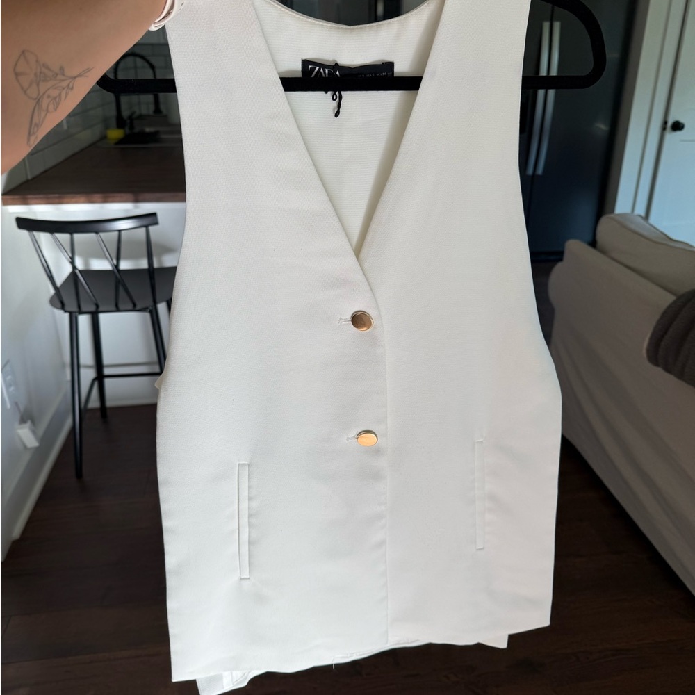 Zara oversized open sided vest